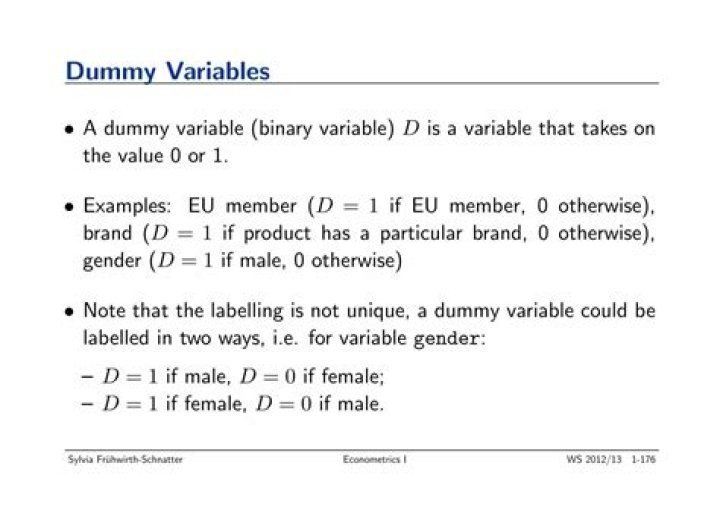 How many dummy variables will provide an adequate estimate of the error?
