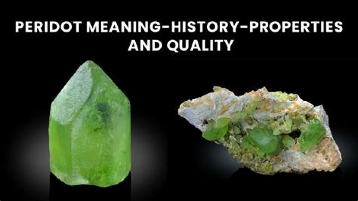 What does peridot mean slang?