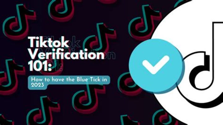 What is blue tick in TikTok?