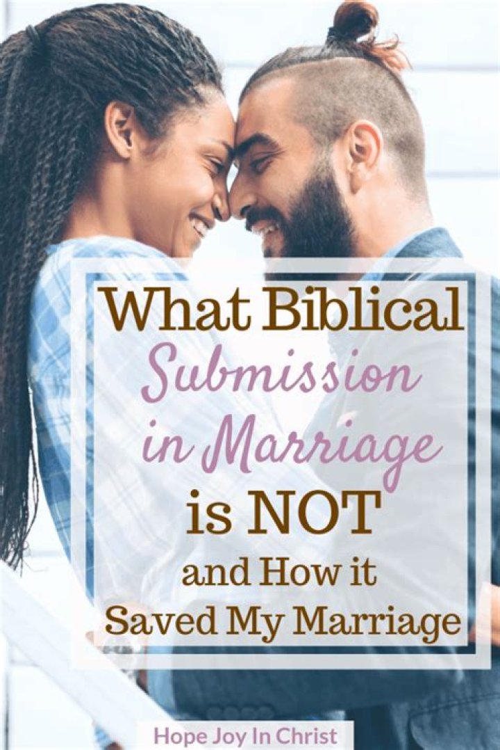 What is submission in a marriage?